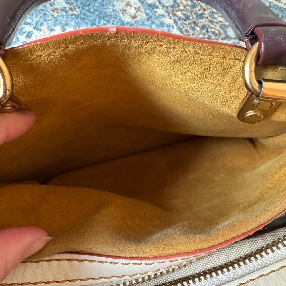 Coach Rogue 25 ivory cream 1941 glovetanned pebbled leather 20315 - Picture 11 of 15